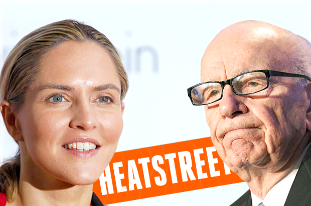 Louise Mensch; Rupert Murdoch (Getty/Ben Pruchnie/AP/Noah Berger)