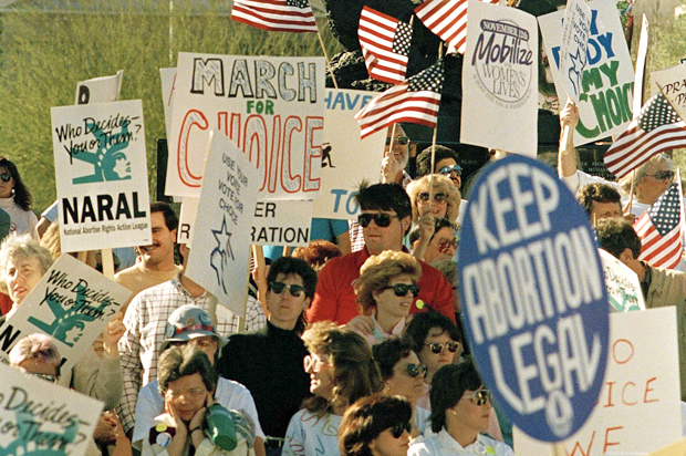 Thousands rallied on the day before the anniversary decision of Roe v. Wade (AP/Larry Woodall)