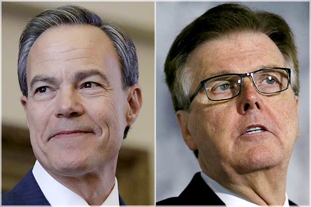 Joe Straus; Dan Patrick (AP/Eric Gay/LM Otero)