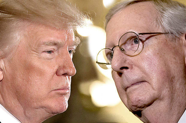 Donald Trump; Mitch McConnell (Getty/Mark Wilson/Drew Angerer)