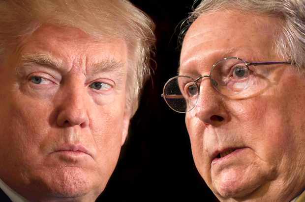 Donald Trump; Mitch McConnell (Getty/Chip Somodevilla/Zach Gibson)