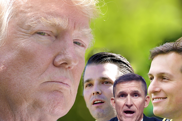 Donald Trump; Donald Trump Jr; Michael Flynn; Jared Kushner (AP/Getty/Salon)