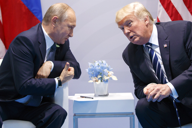 Vladimir Putin; Donald Trump (AP/Evan Vucci)