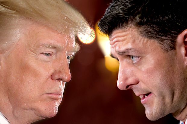 Donald Trump; Paul Ryan (Getty/Mark Wilson/AP/Andrew Harnik/Salon)