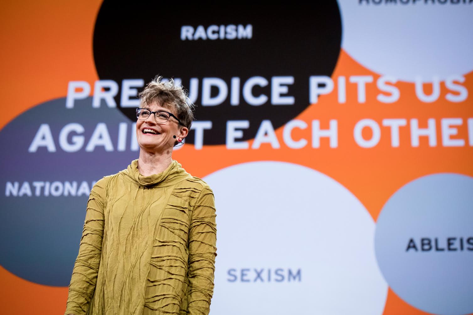 Ashton Applewhite speaks at TED2017 - The Future You, April 24-28, 2017, Vancouver, BC, Canada. (Bret Hartman/TED)