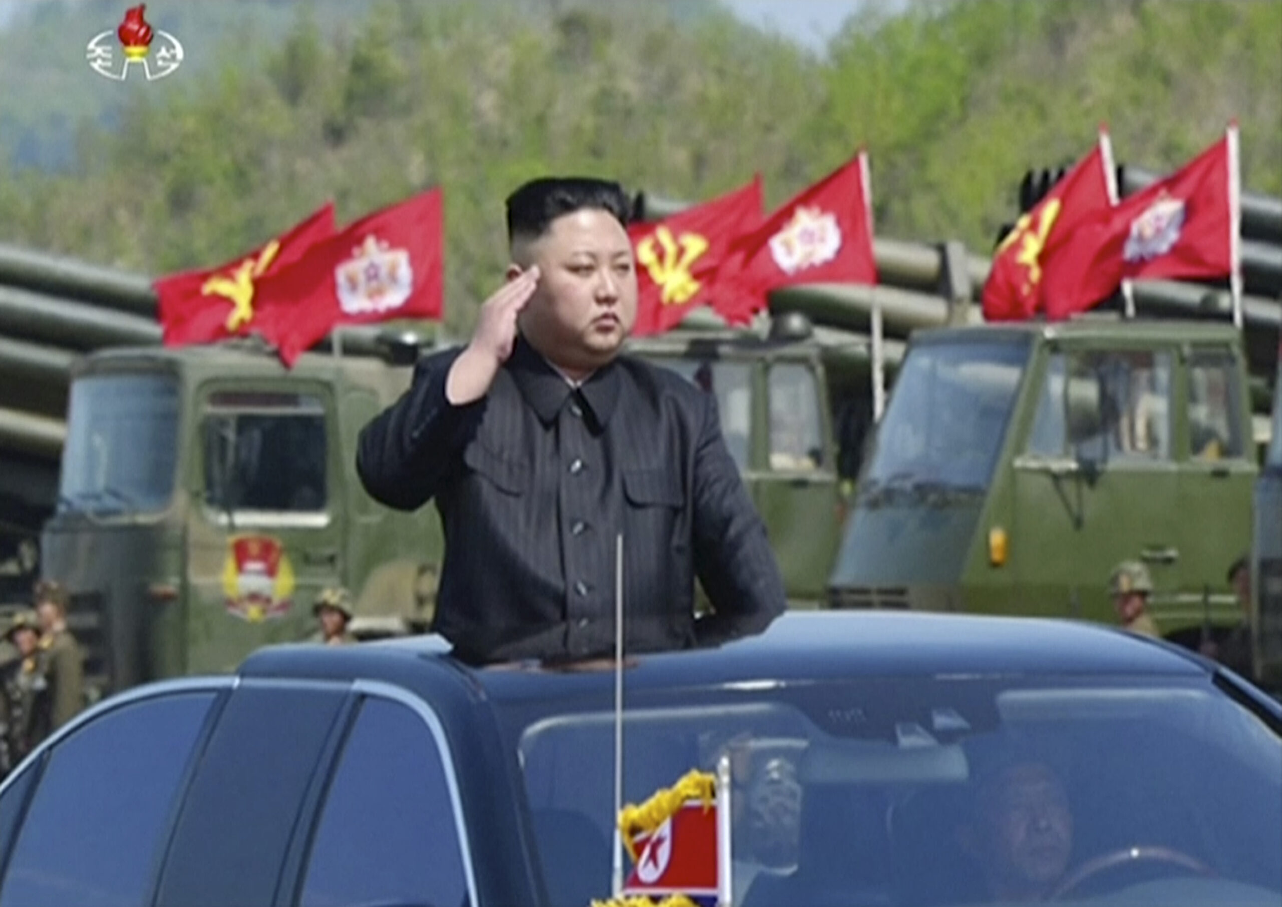 Kim Jong-Un (KRT via AP Video)