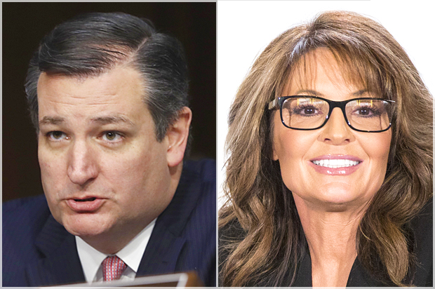 Ted Cruz; Sarah Palin (AP/ablo Martinez Monsivais/Colin Young-Wolff)