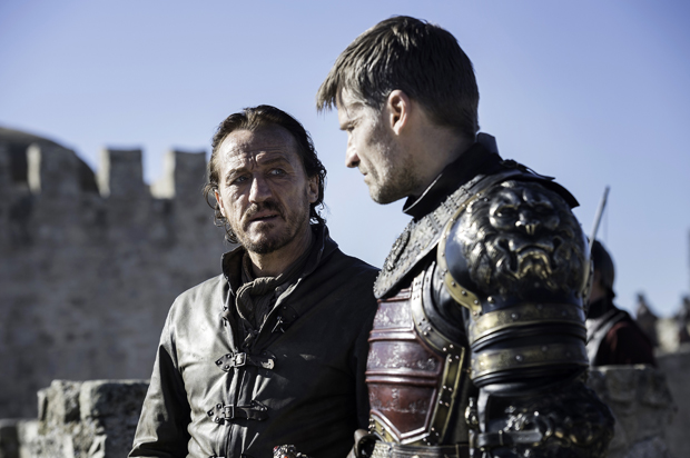 Jerome Flynn and Nikolaj Coster-Waldau in "Game of Thrones" (HBO/Macall B. Polay)