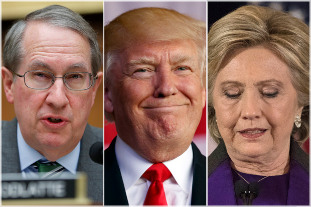 Bob Goodlatte; Donald Trump; Hilary Clinton (AP/Alex Brandon/Evan Vucci/Matt Rourke)