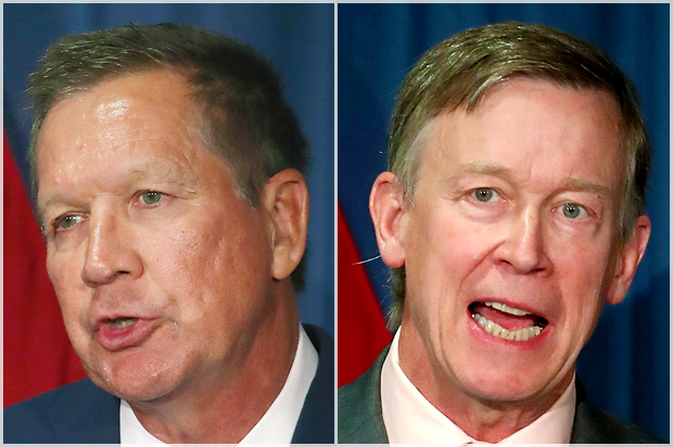 Gov. John Kasich; Gov. John Hickenlooper (Getty/Mark Wilson)