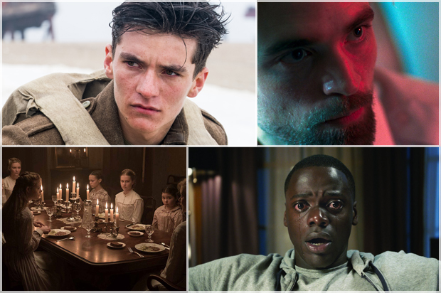 Dunkirk; Good Time; The Beguiled; Get Out (Warner Bros. Pictures/A24/Focus Features/Universal Pictures)