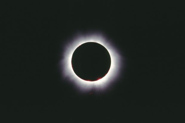 The total eclipse of the sun on 11th August 1999, viewed from Hungary. (Getty/Gannet77)