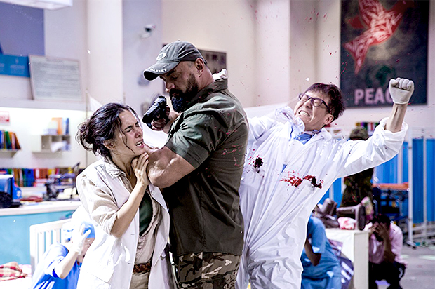 Oleg Prudius and Celina Jade in "Wolf Warrior II" (2017) (Deng Feng International Media)