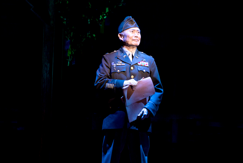 George Takei and cast members of 'Allegiance' (Matthew Murphy)