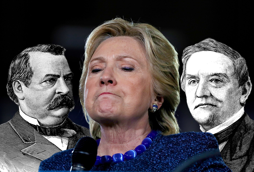 Grover Cleveland; Hillary Clinton; Samuel Tilden (Getty/Justin Sullivan/pictore/benoitb)