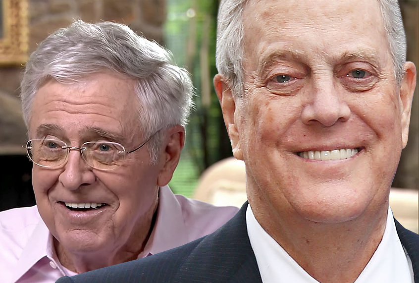 Charles Koch; David Koch (CBS/AP/Photo montage by Salon)
