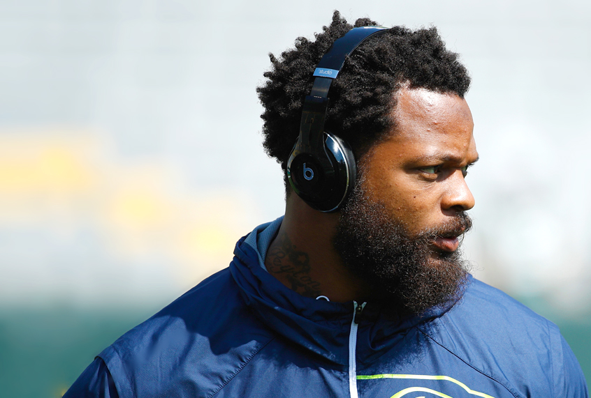 Michael Bennett #72 of the Seattle Seahawks (Getty/Joe Robbins)