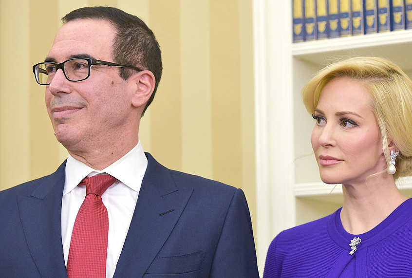 Steven Mnuchin; Louise Linton (Getty/Mandel Ngan)