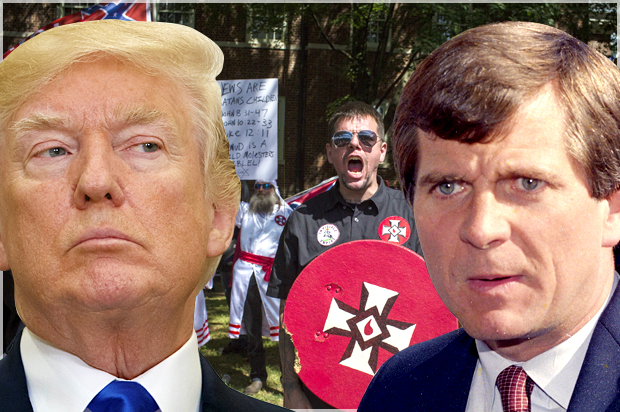 Donald Trump; Lee Atwater (AP/Evan Vucci/Getty/Chet Strange)