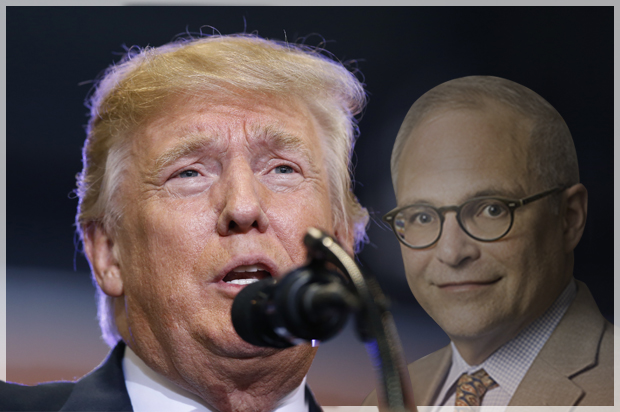 Doand Trump; James Q. Whitman (AP/Alex Brandon/Yale Law School)