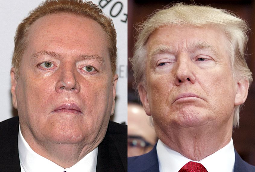 Larry Flynt; Donald Trump (AP/Gary He/Evan Vucci)