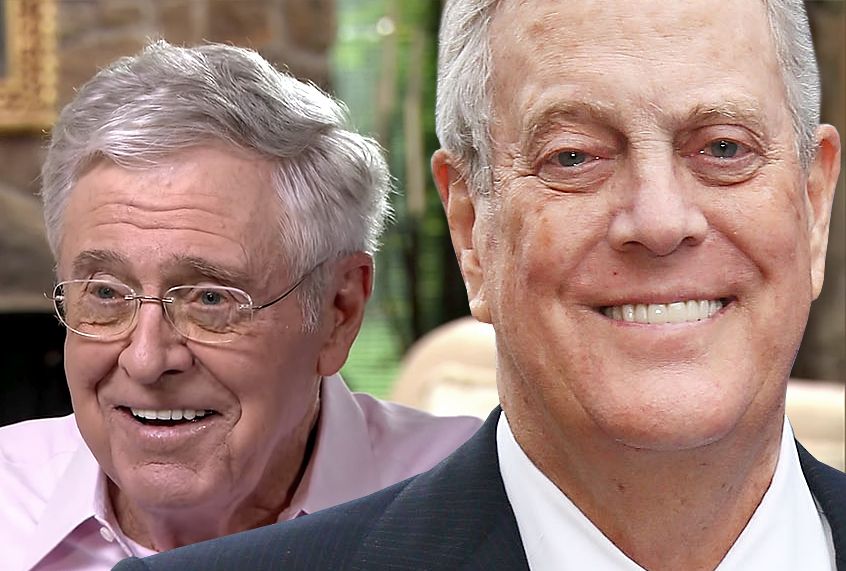 Charles Koch; David Koch (CBS/AP/Photo montage by Salon)