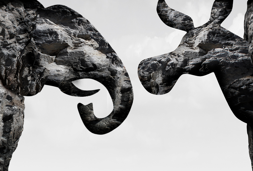 Republican Democrat (Getty/wildpixel)