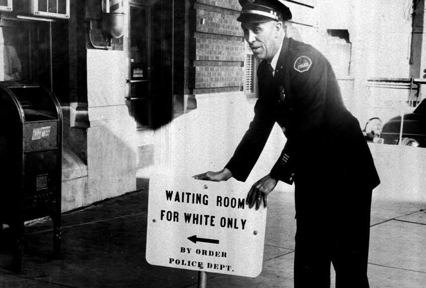 "Waiting Room for White Only" (AP)