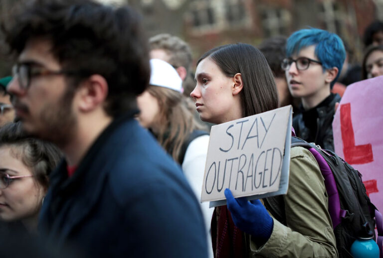 College students protesting (Getty/Scott Olson)
