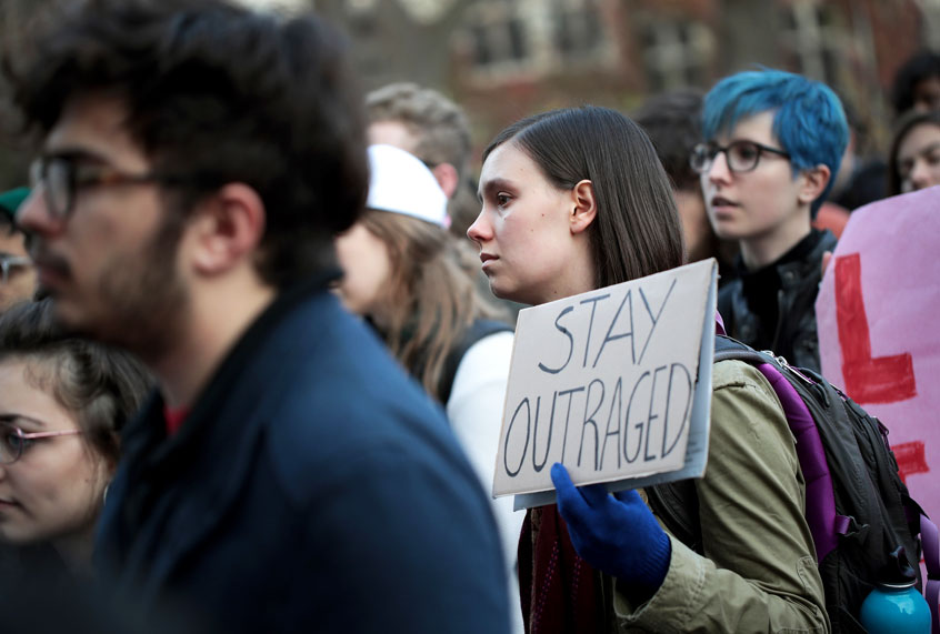 College students protesting (Getty/Scott Olson)
