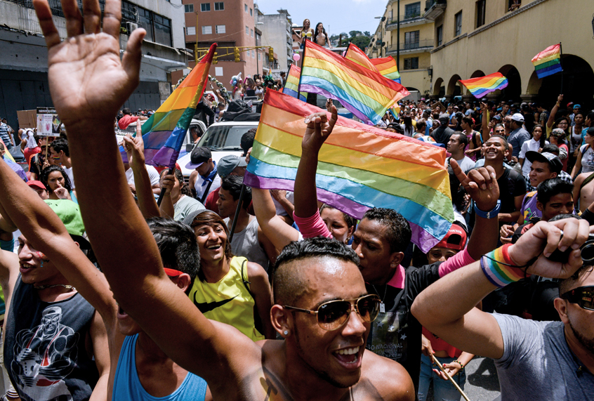 A Gay Pride Parade in Caracas, Venezuela, July 12, 2015. (Getty/Federico Parra)