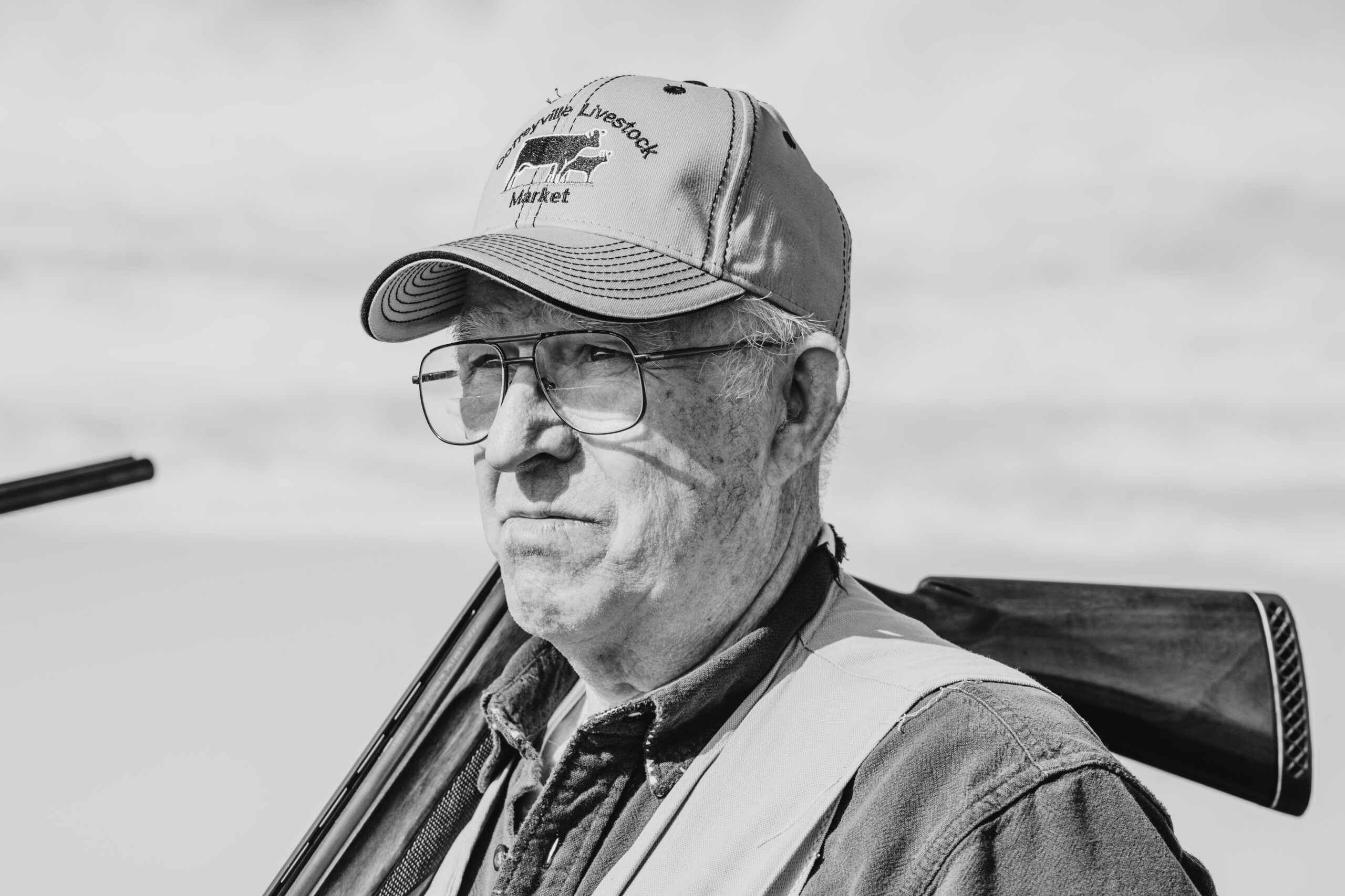 Bob Hook scans the horizon looking for signs of pheasants on opening day. (LaRissa Lawrie)