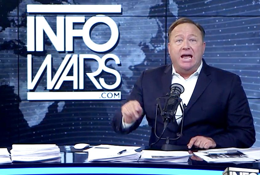 Alex Jones on "Infowars" (YouTube/The Alex Jones Channel)