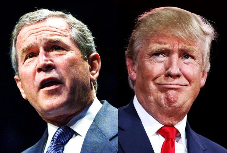 George W. Bush; Donald Trump (Getty Images/Photo montage by Salon)