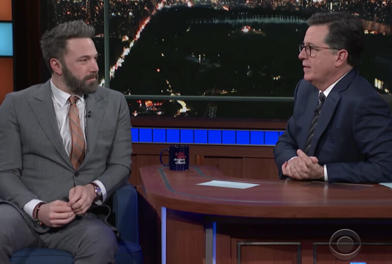 Ben Affleck on "The Late Show with Stephen Colbert" (YouTube/The Late Show with Stephen Colbert)