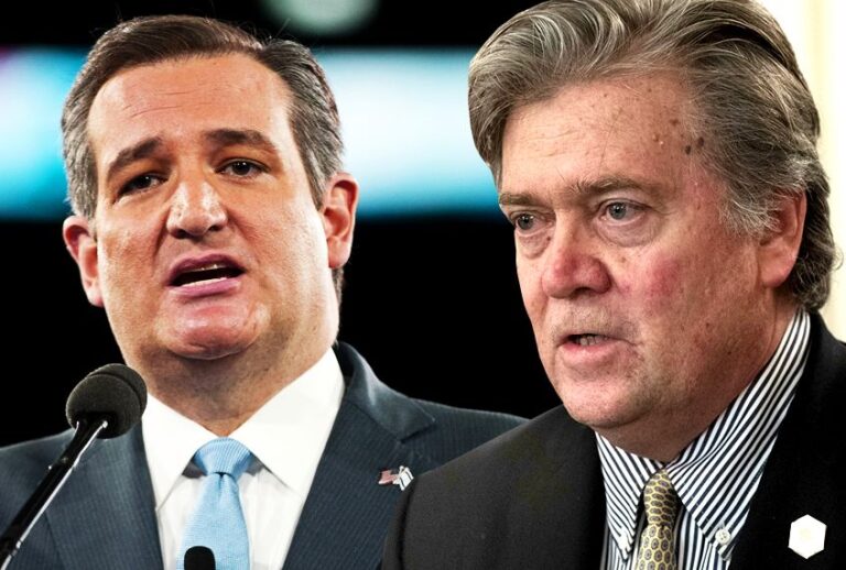 Ted Cruz; Steve Bannon (AP/Getty/Photo montage by Salon)