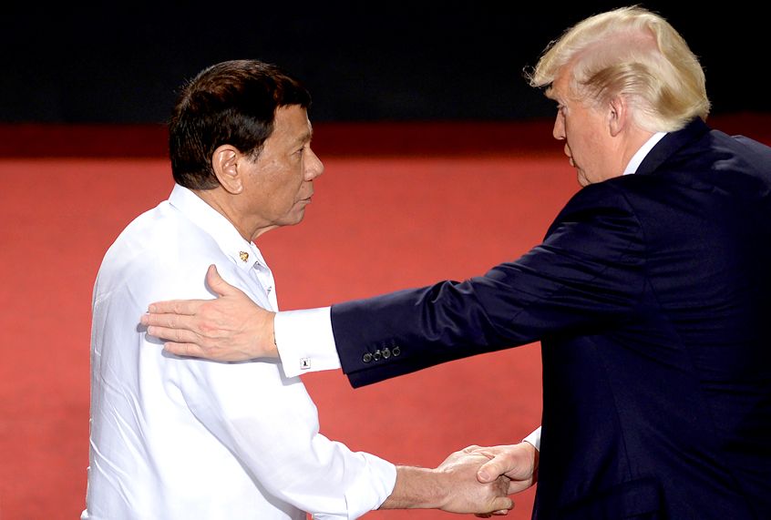 Rodrigo Duterte; Donald Trump (Getty/Noel Celis)