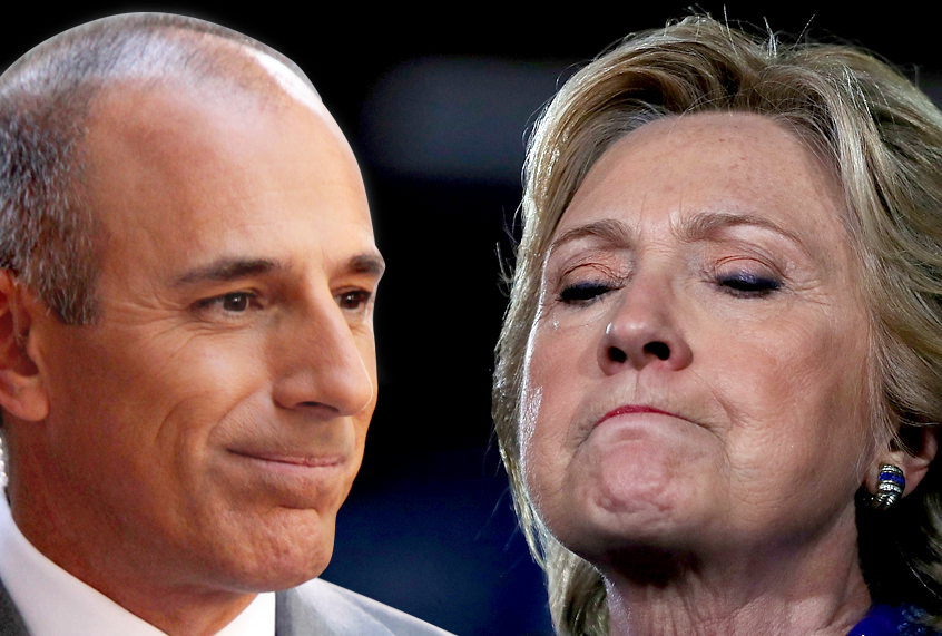 Matt Lauer; Hillary Clinton (AP/MediaPunch/Getty/Justin Sullivan/Salon)