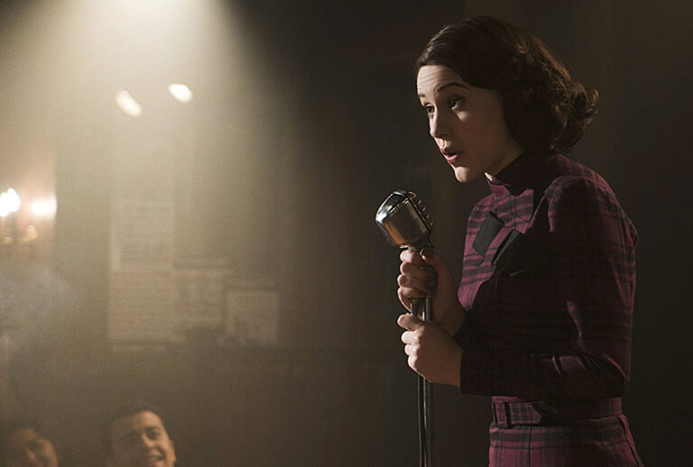 Rachel Brosnahan in "The Marvelous Mrs. Maisel" (Amazon Studios)