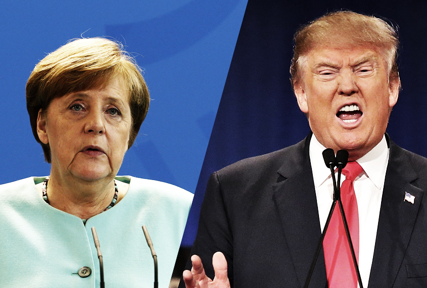 Angela Merkel; Donald Trump (Getty Images)
