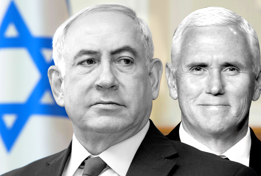 Benjamin Netanyahu; Mike Pence (AP/Sebastian Scheiner/David Zalubowski/Salon)