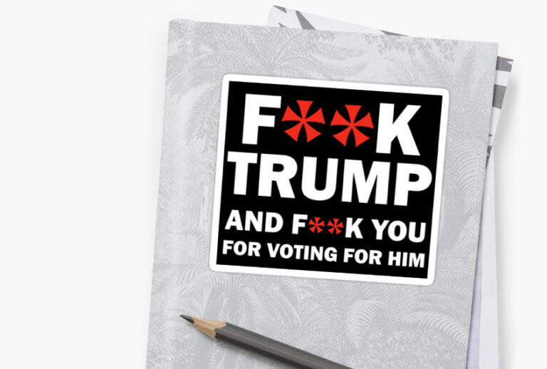 Trump car decal (Redbubble/Salon)