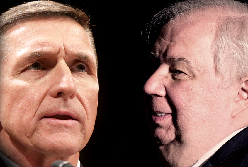 Michael Flynn; Sergey Kislyak (Getty/Alex Wong/Brendan Smialowski/Salon)