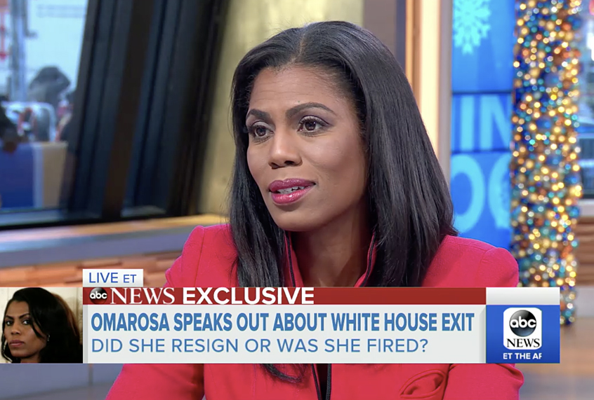 Omarosa Manigault on "Good Morning America" (ABC)