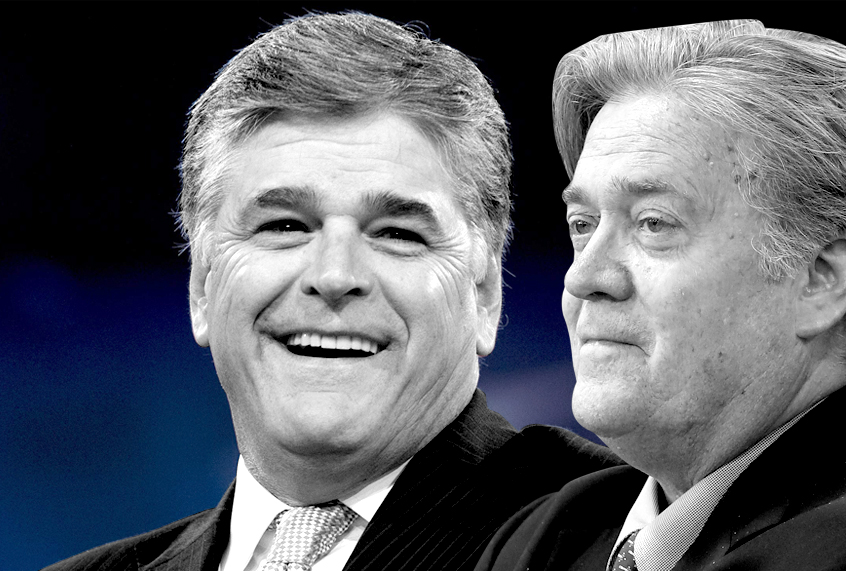 Sean Hannity; Steve Bannon (Getty/Saul Loeb/AP/Carolyn Kaster/Salon)