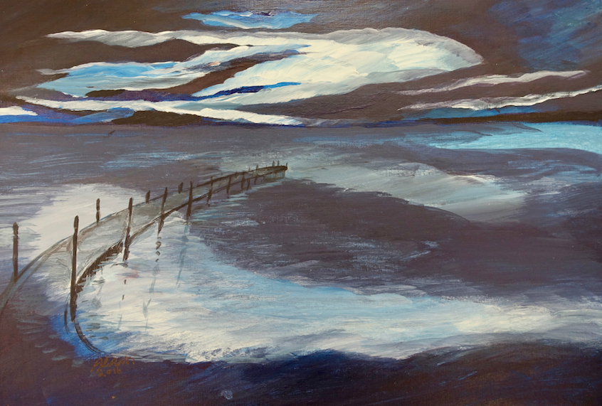 (Muhammad Ansi, Untitled (Pier), 2016)