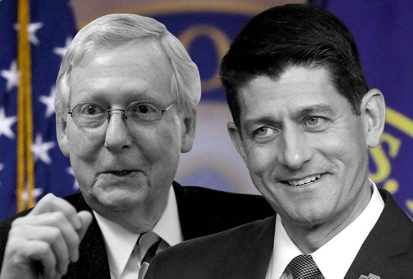 Mitch McConnell; Paul Ryan (AP/J. Scott Applewhite/Getty/Mark Wilson/Salon)