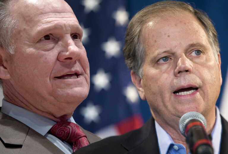 Roy Moore; Doug Jones (Getty/Salon)