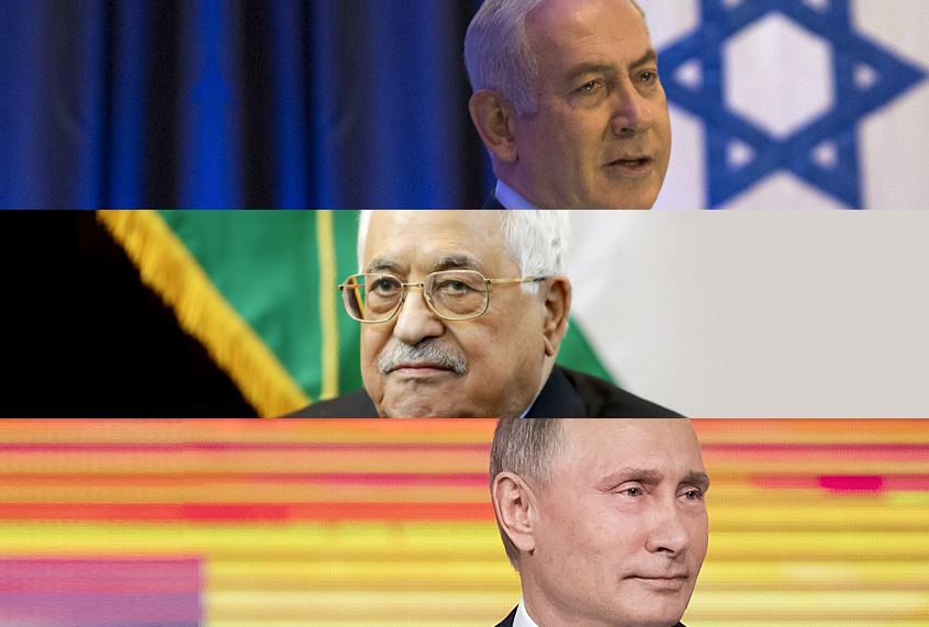 Benjamin Netanyahu; Mahmoud Abbas; Vladimir Putin (AP/Salon)