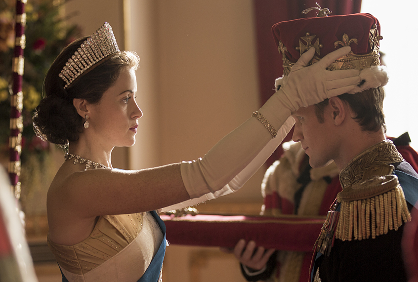 Claire Foy and Matt Smith in "The Crown" (Netflix/Robert Viglasky)